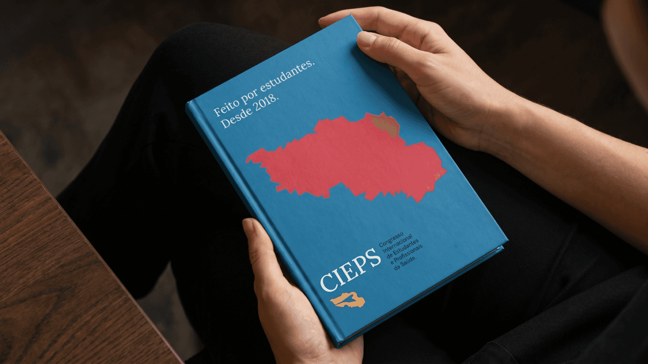Livro com identidade visual do CIEPS